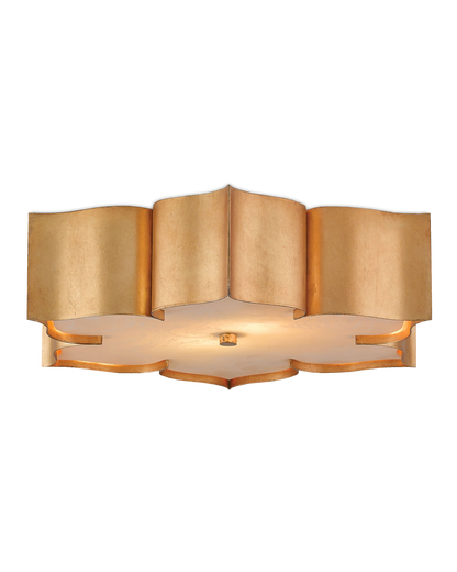 Grand Lotus Gold Flush Mount