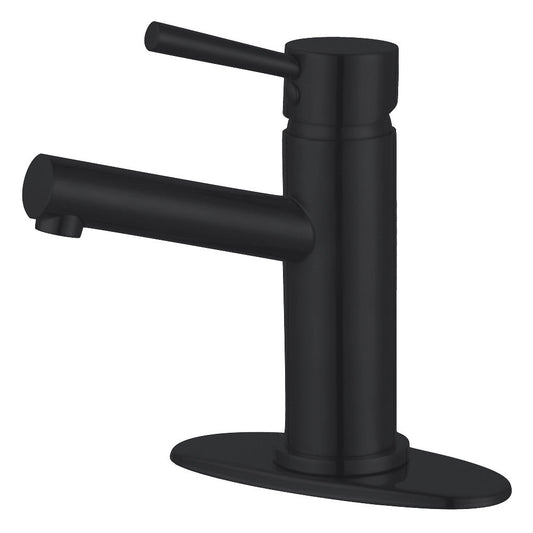 Concord Single-Hole Bathroom Faucet in Matte Black