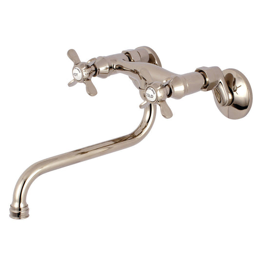 Essex Wall-Mount Bathroom Faucet in Polished Nickel