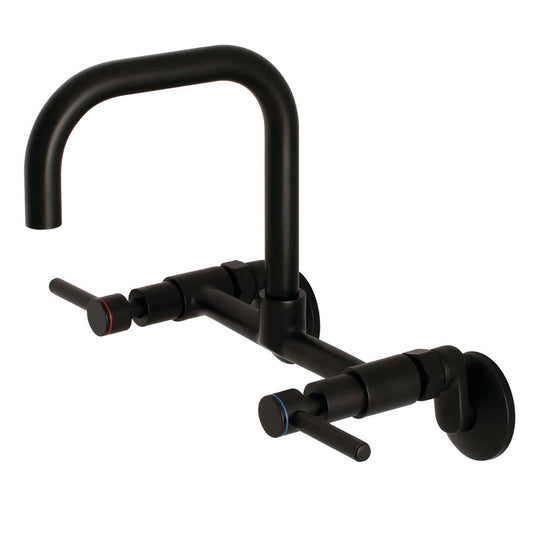 Concord Wall Mount Kitchen Faucet in Matte Black