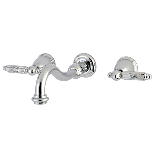 Vintage Wall-Mount Bathroom Faucet in Polished Chrome