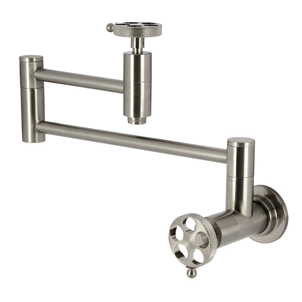 Webb Pot Filler Faucet in Brushed Nickel