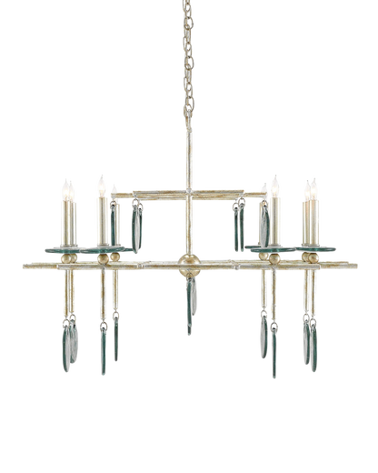 Sethos Silver Rectangular Chandelier