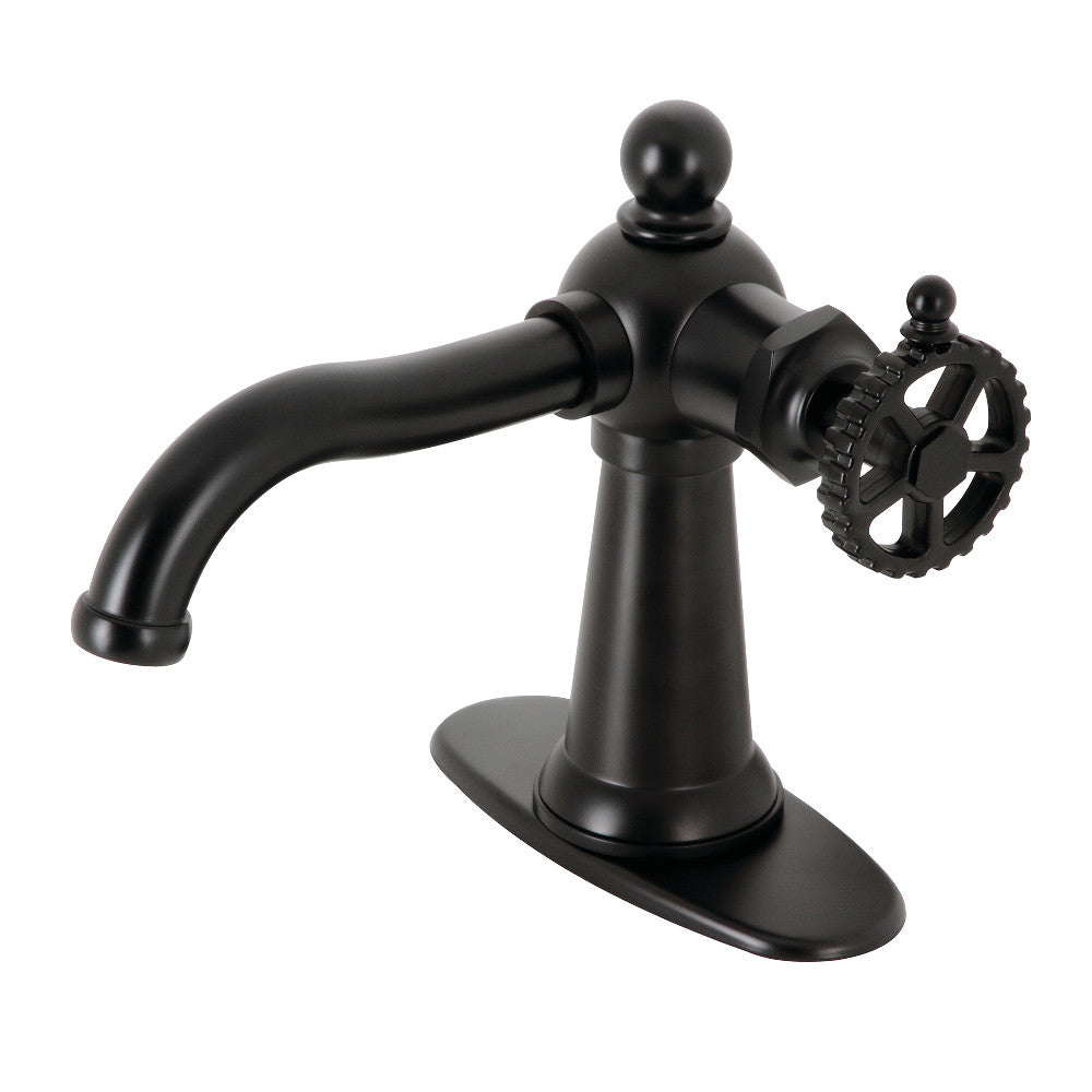 Fuller Single-Hole Bathroom Faucet in Matte Black
