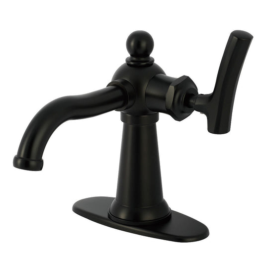 Hallerbos Single-Hole Bathroom Faucet in Matte Black