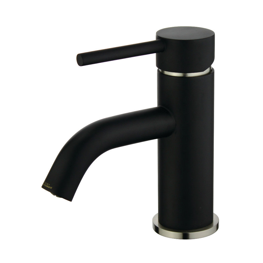 Concord Single-Hole Bathroom Faucet in Matte Black/Brushed Nickel