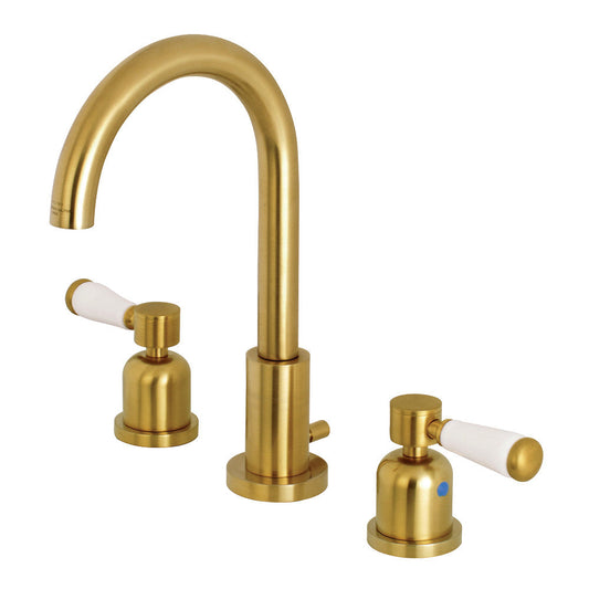 Paris Widespread Bathroom Faucet in Brushed Brass