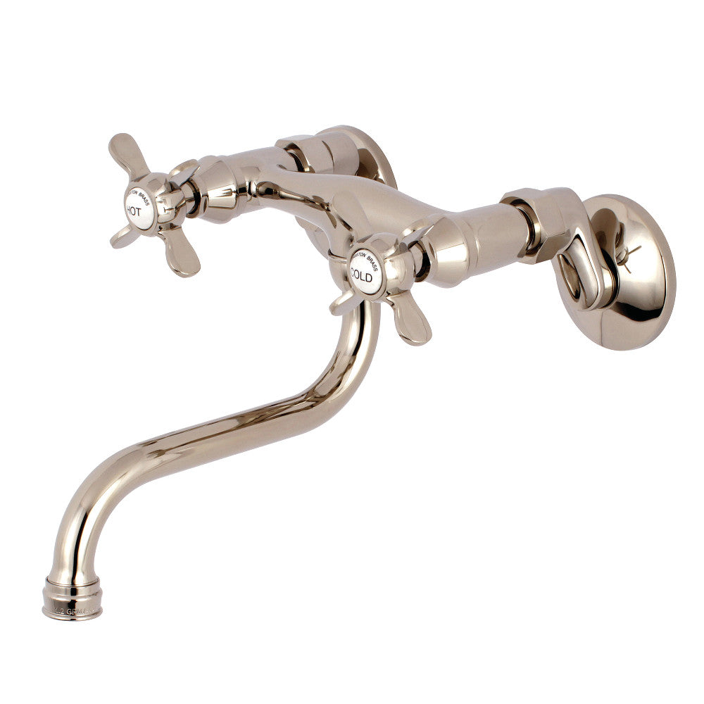 Essex Wall-Mount Bathroom Faucet in Polished Nickel
