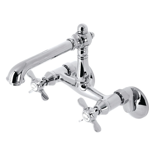 Essex Wall Mount Kitchen Faucet in Polished Chrome