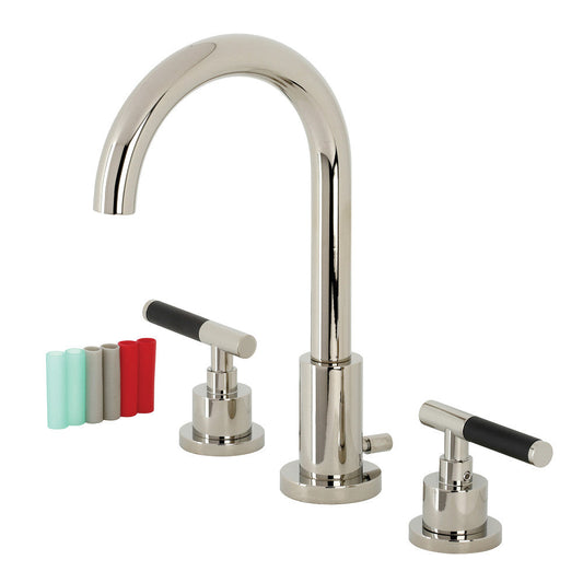 Kaiser Widespread Bathroom Faucet in Polished Nickel