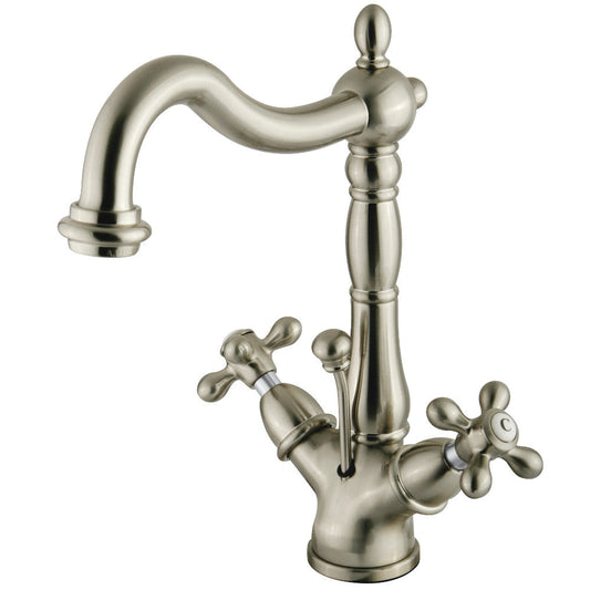 Heritage 4 Inch Centerset Bathroom Faucet in Brushed Nickel