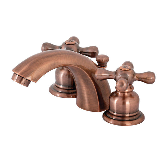 Victorian Mini-Widespread Bathroom Faucet in Antique Copper