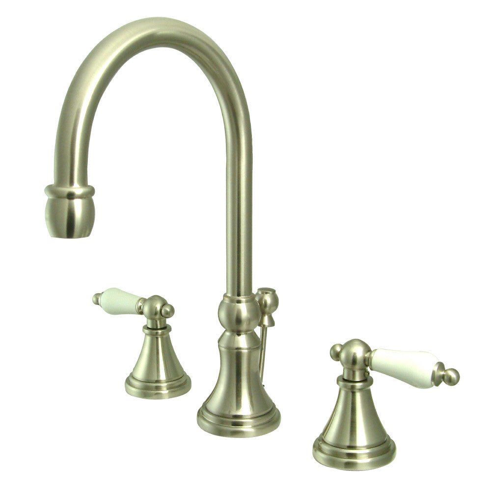 Governor Widespread Bathroom Faucet in Brushed Nickel