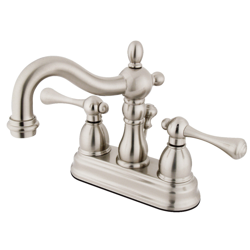 Heritage 4 Inch Centerset Bathroom Faucet in Brushed Nickel