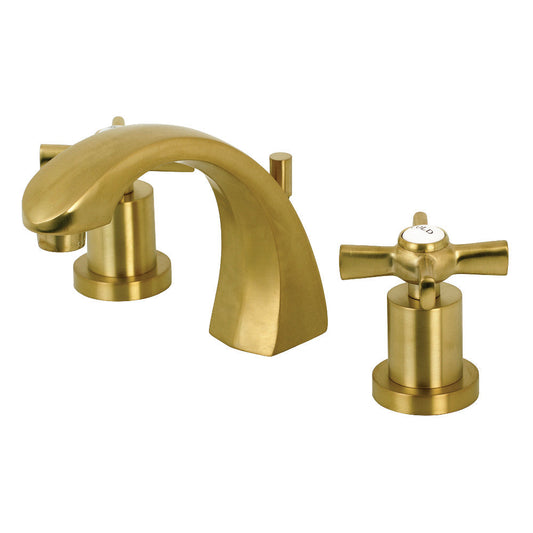 Millennium Widespread Bathroom Faucet in Brushed Brass