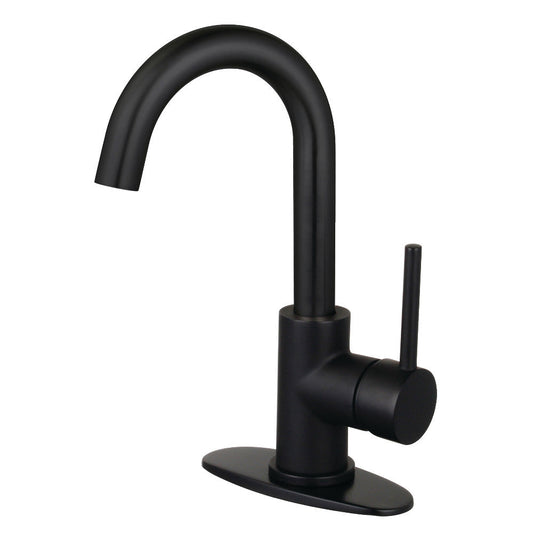Concord Single-Hole Bathroom Faucet in Matte Black