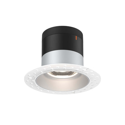 4in Modular Downlight, 5CCT, 20 degree Beam Angle, Regressed, Alzak,Trimless