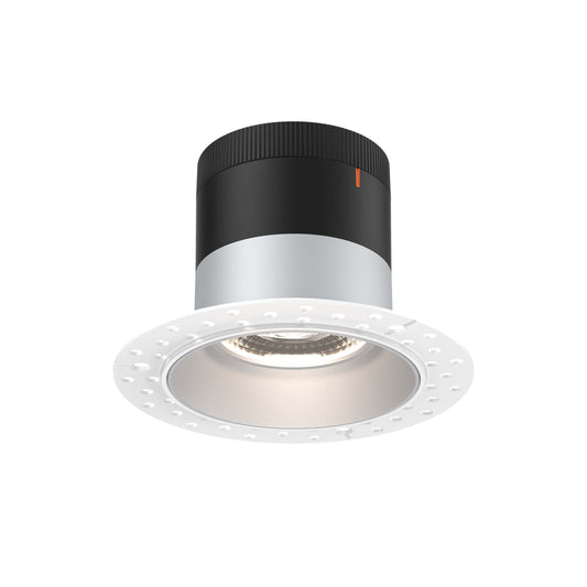 4in Modular Downlight, 5CCT, 20 degree Beam Angle, Regressed, Alzak,Trimless