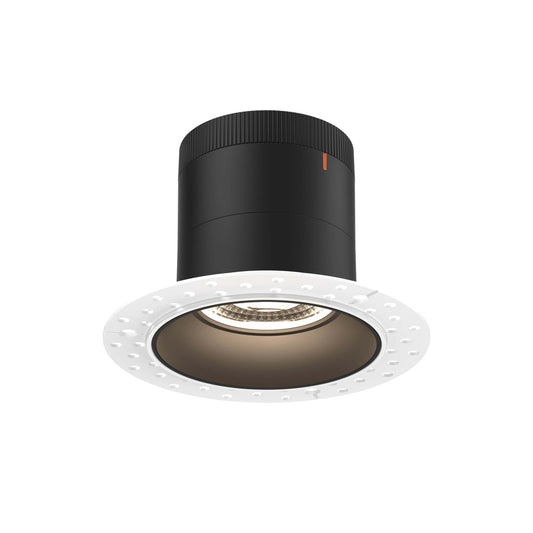 4in Modular Downlight, 5CCT, 35 degree Beam Angle, Regressed, Black,Trimless