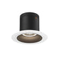 4in Modular Downlight, 5CCT, 60 degree Beam Angle, Regressed, Black,Trimless