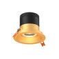 4in Modular Downlight, 5CCT, 35 degree Beam Angle, Regressed, Gold, Gold Trim