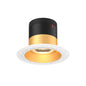 4in Modular Downlight, 5CCT, 20 degree Beam Angle, Regressed, Gold,Trimless