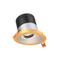 4in Modular Downlight, 5CCT, 60 degree Beam Angle, Slope Ceiling, Alzak, Gold Trim