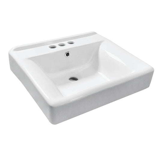Concord 20 Inch Console Sink in White