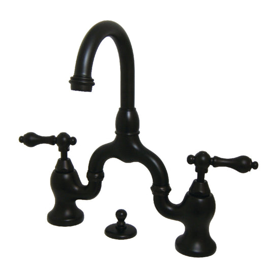 English Country Bridge Bathroom Faucet in Oil Rubbed Bronze