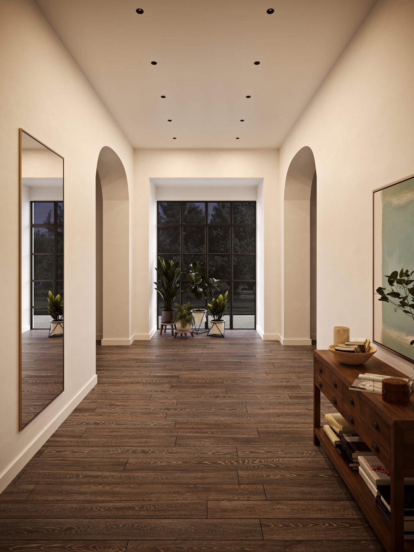 Round regressed recessed light - High Power - universal 120V-347V, 0-10V dimming