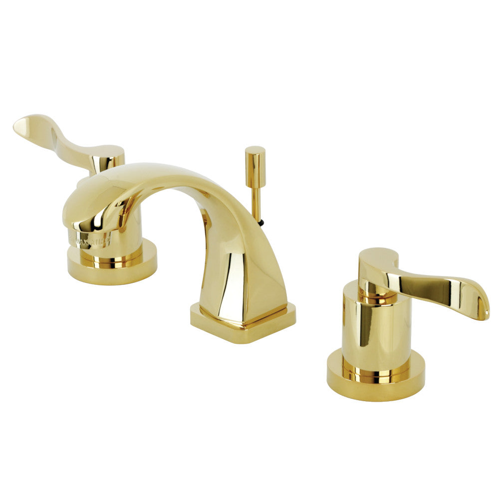 NuWave Widespread Bathroom Faucet in Polished Brass