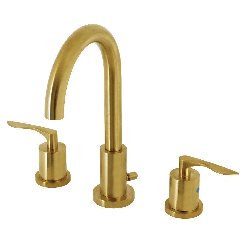Serena Widespread Bathroom Faucet in Brushed Brass