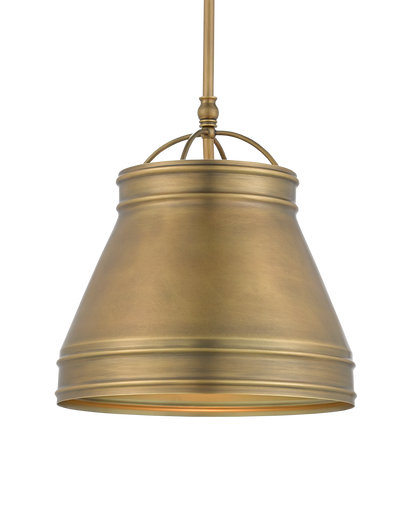 Lumley Brass Pendant