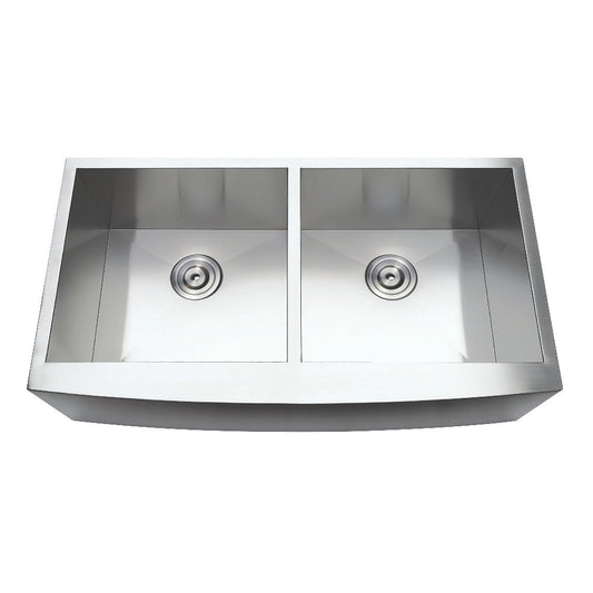 Uptowne 36 Inch Farmhouse Kitchen Sink in Brushed Stainless