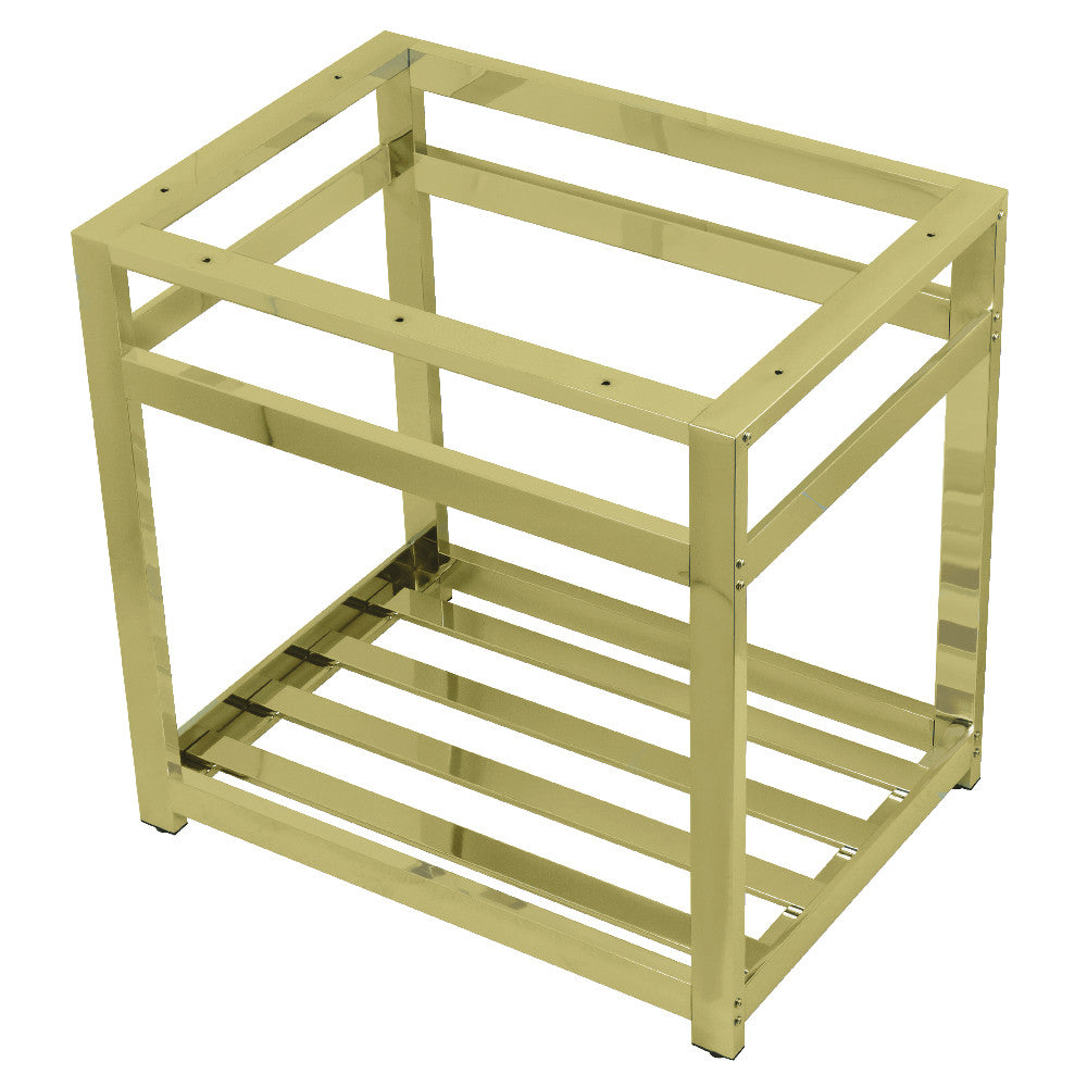 Kingston Commercial 31 Inch Console Sink in Polished Brass