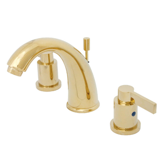 NuvoFusion Widespread Bathroom Faucet in Polished Brass