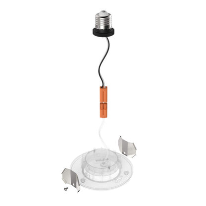 4" can kit for RTJB4 - clips and E26 socket