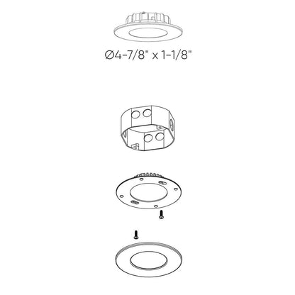 4 Inch Recessed Retrofit LED Light
