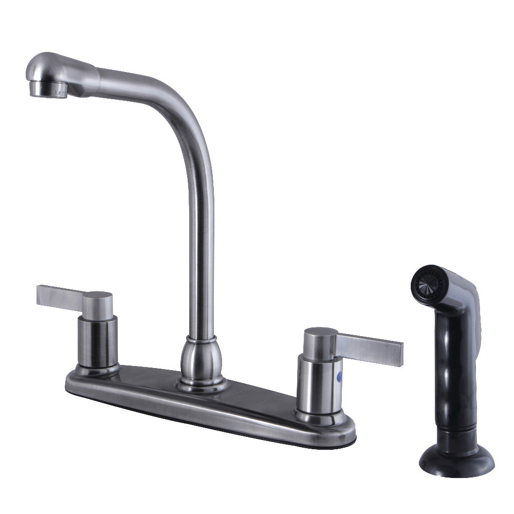 NuvoFusion Centerset Kitchen Faucet in Black Stainless