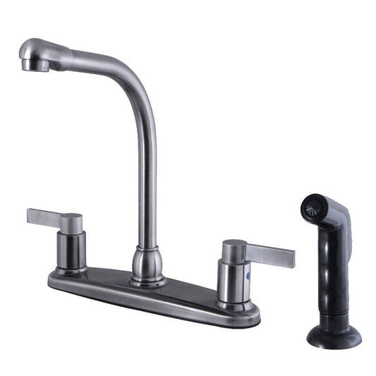 NuvoFusion Centerset Kitchen Faucet in Black Stainless