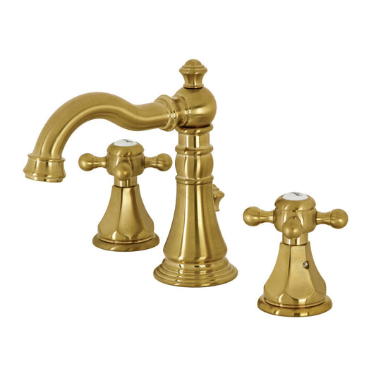 Metropolitan Widespread Bathroom Faucet in Brushed Brass