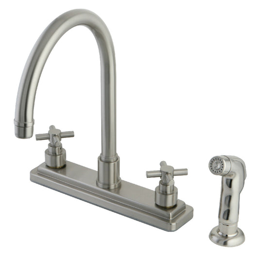 Centerset Kitchen Faucet in Brushed Nickel