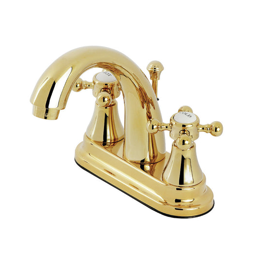 English Vintage 4 Inch Centerset Bathroom Faucet in Polished Brass