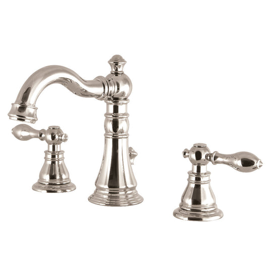 American Classic Widespread Bathroom Faucet in Polished Nickel
