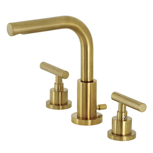 Manhattan Widespread Bathroom Faucet in Brushed Brass
