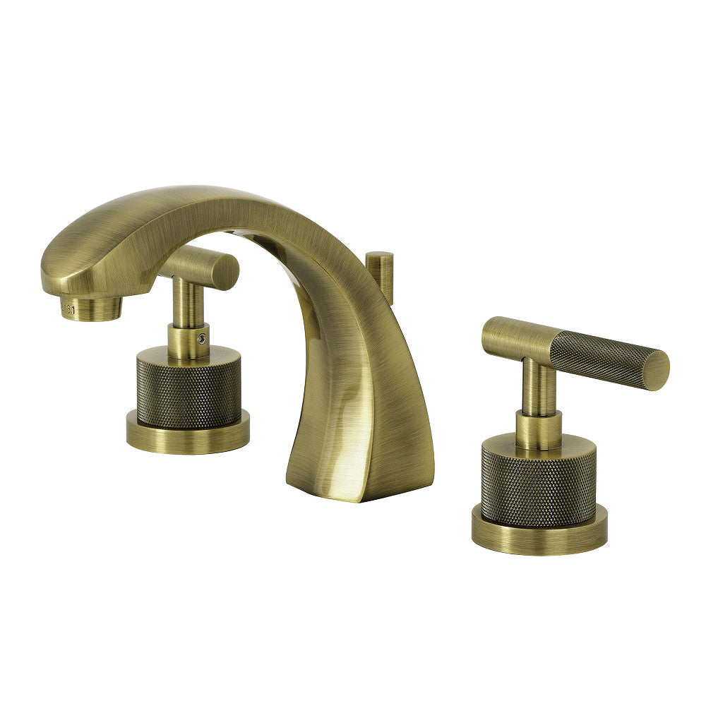 Convergent Widespread Bathroom Faucet in Antique Brass