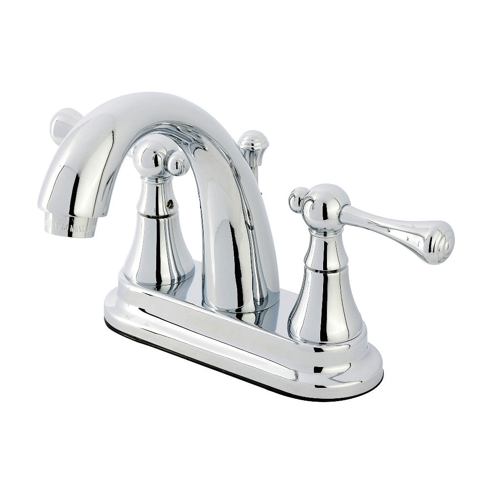 English Vintage 4 Inch Centerset Bathroom Faucet in Polished Chrome