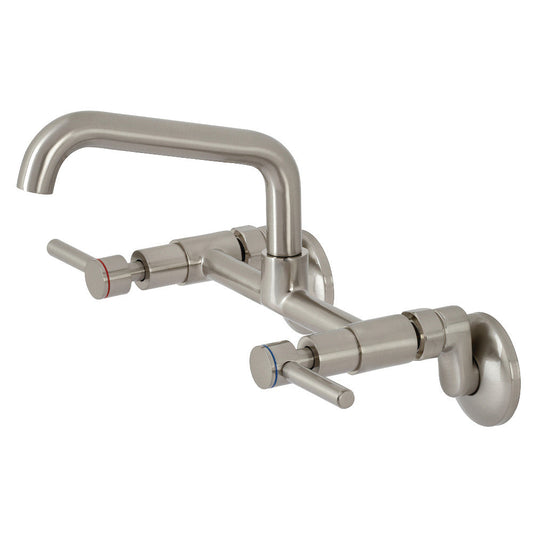 Concord Wall Mount Kitchen Faucet in Brushed Nickel