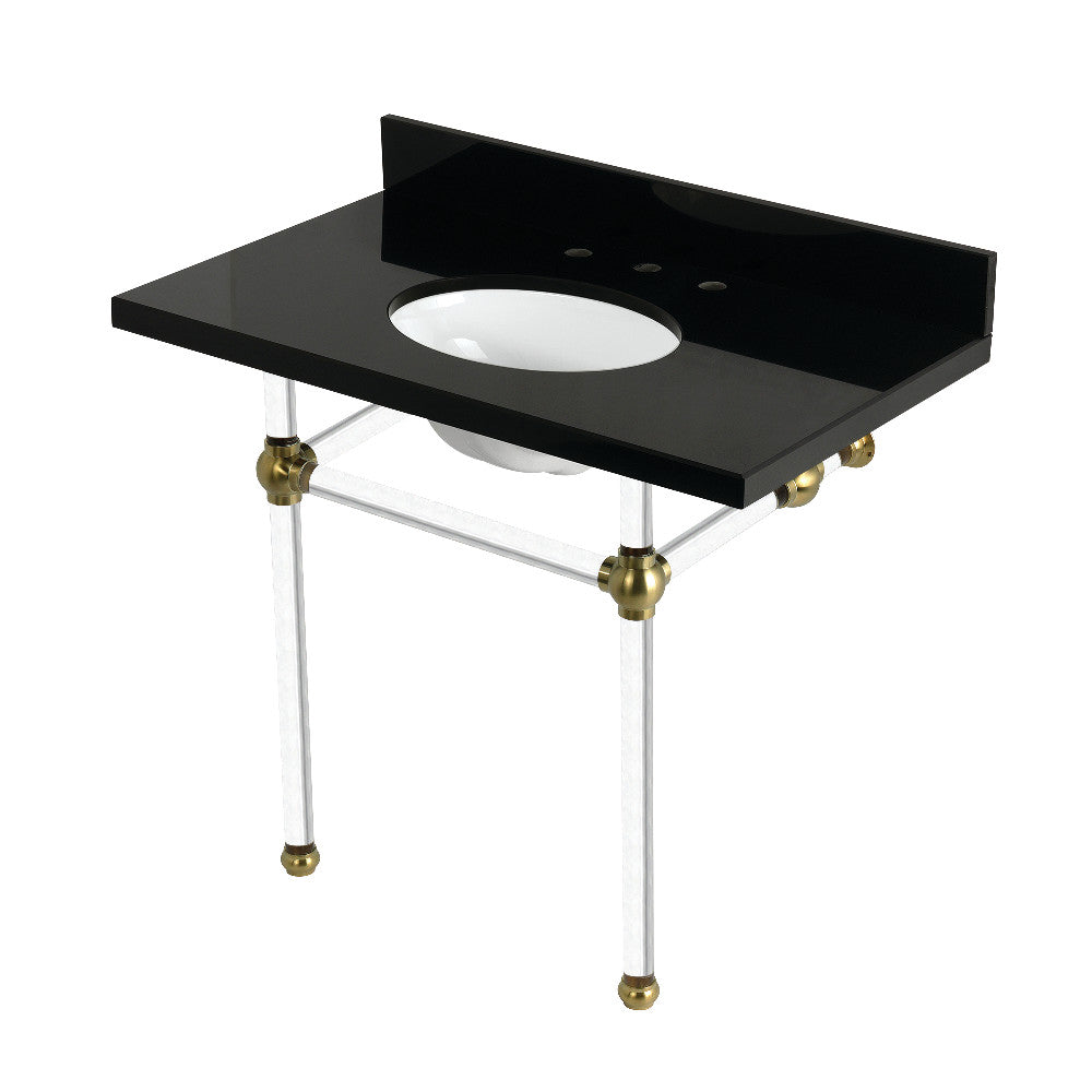 Templeton 36 Inch Console Sink in Brushed Brass