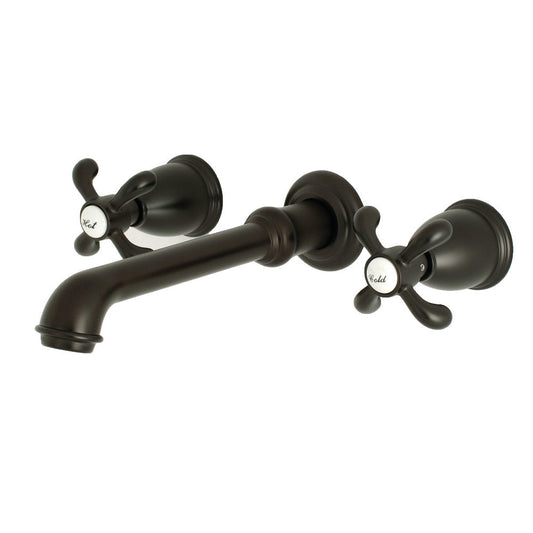 French Country Wall-Mount Bathroom Faucet in Oil Rubbed Bronze